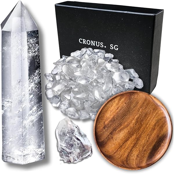 Amazon.co.jp: ブラジル産天然水晶8本セット (35mm～50mm) 全面研磨